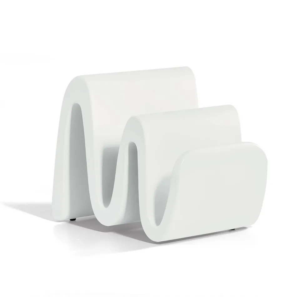 Revistero moderno de polietileno de colores Made in Italy - Muñoz viadurini