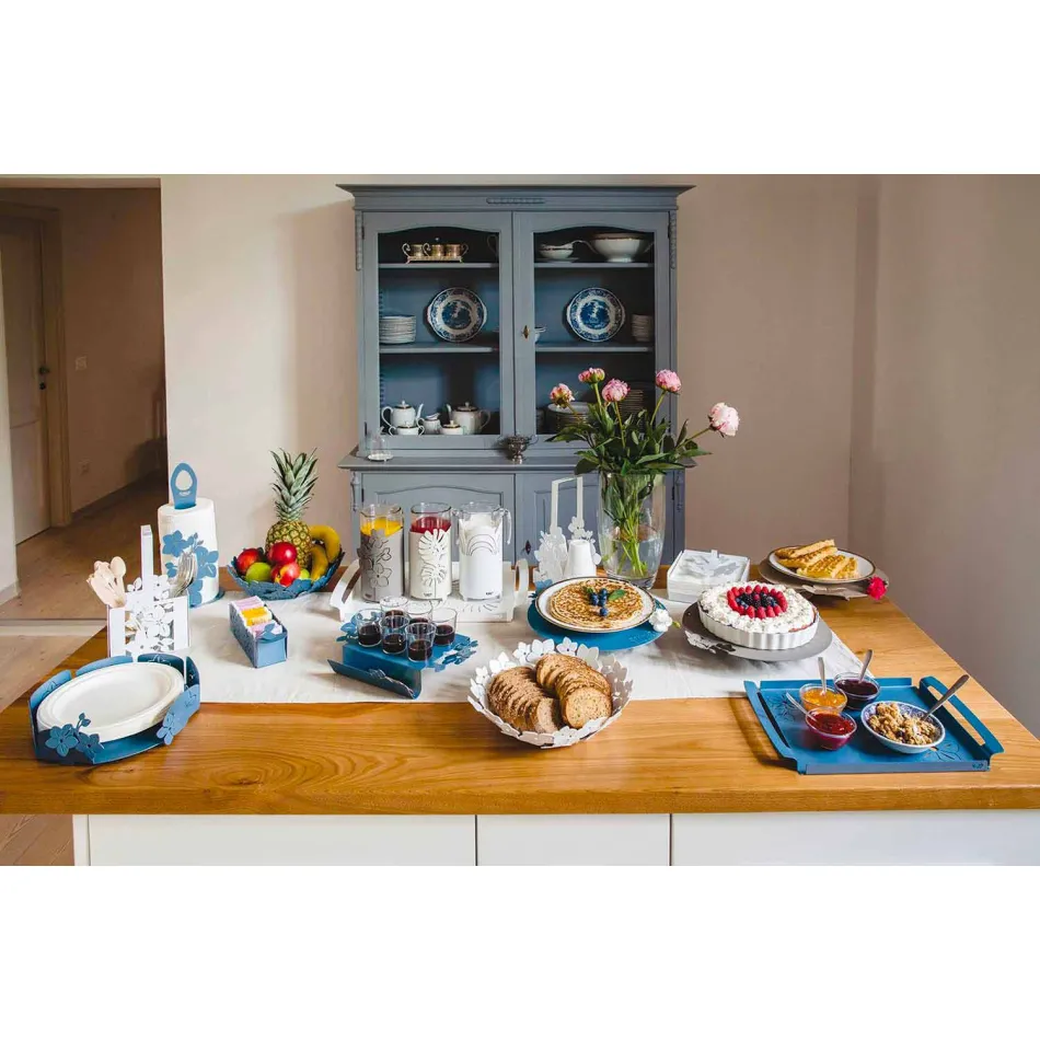 Portarrollos de cocina de diseño moderno en hierro Made in Italy - Marken viadurini