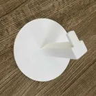 Portarrollos de papel higiénico en Corian blanco o con inserto negro, Made in Italy - Elono viadurini
