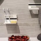 Soporte para cepillo de dientes para baño en Corian blanco Design Quality Made in Italy - Elono viadurini