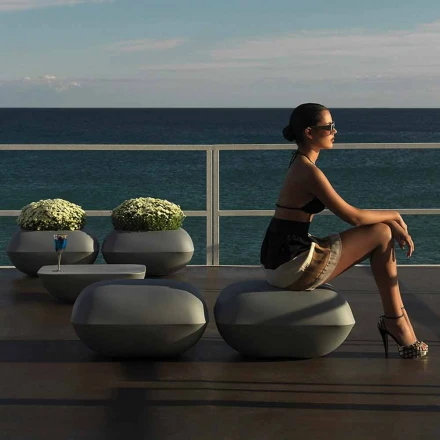 Almohada de Vondom design Puf exterior de polietileno. 67x67 cm viadurini