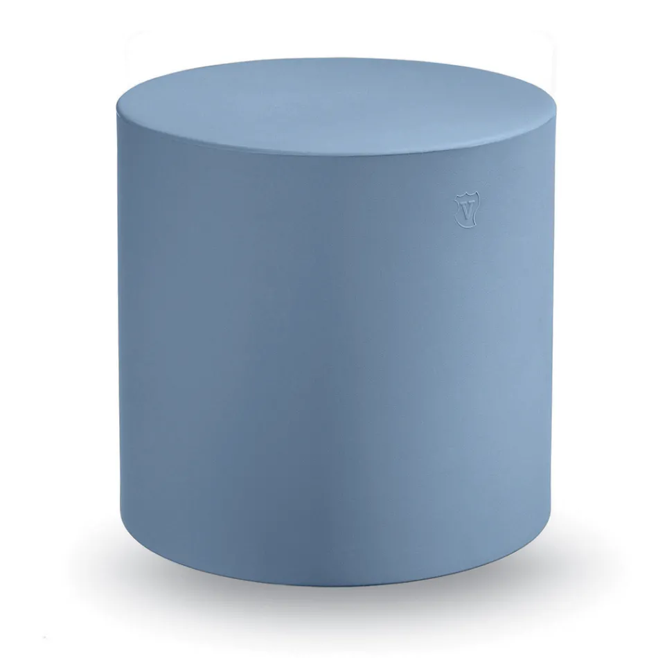 Puf de jardín cilíndrico en polietileno coloreado Made in Italy - Viky viadurini