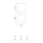 Puf de jardín cilíndrico en polietileno coloreado Made in Italy - Viky viadurini