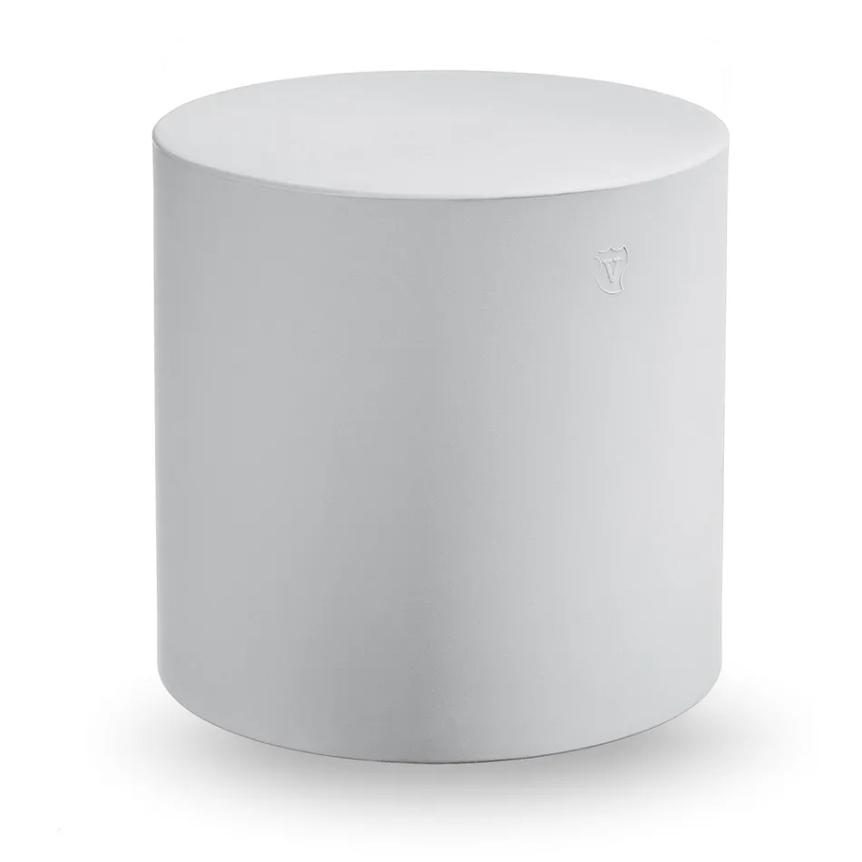 Puf de jardín cilíndrico en polietileno coloreado Made in Italy - Viky viadurini