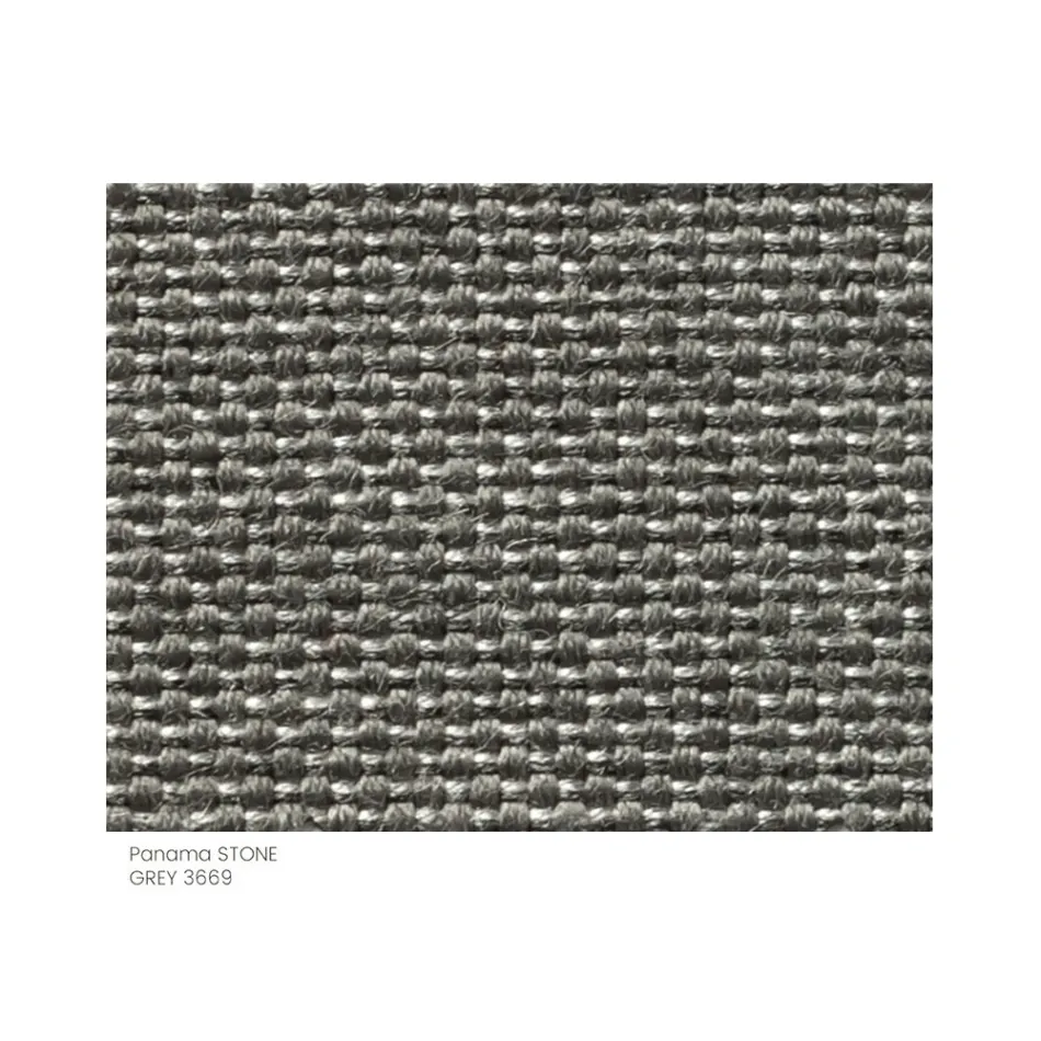 Puf de Jardín Acolchado y Revestido en Tela Made in Italy - Butter viadurini