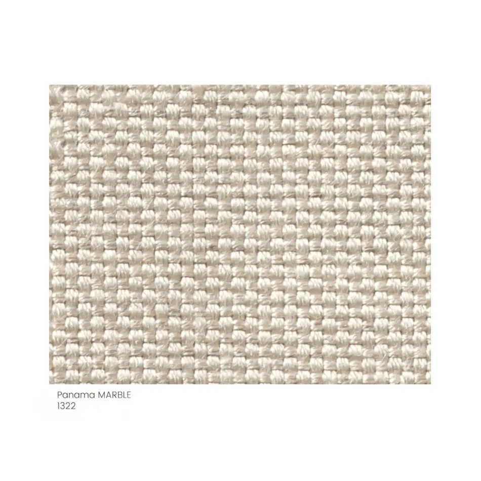 Puf de Jardín Acolchado y Revestido en Tela Made in Italy - Butter viadurini