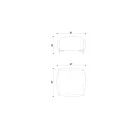 Puf de jardín de tela con pies de metal Made in Italy - Butter viadurini