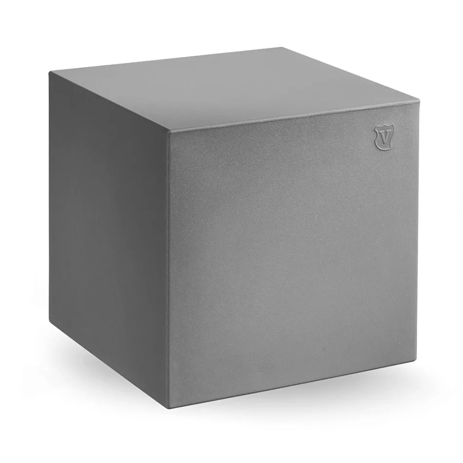 Puf decorativo en polietileno 8 acabados Made in Italy - Viky viadurini