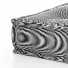 Puf étnico cuadrado en tela de patchwork o terciopelo - fibra viadurini