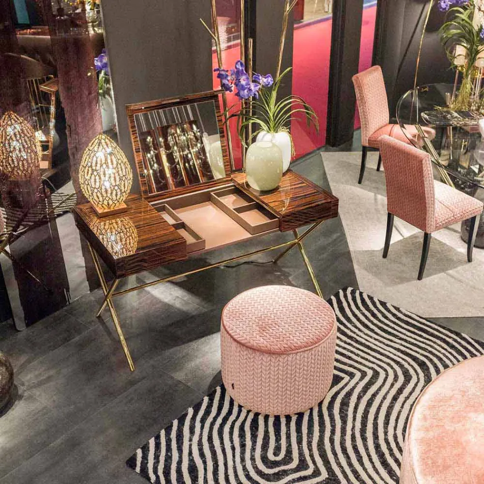 diseño de la tela pouf Belle 1 viadurini