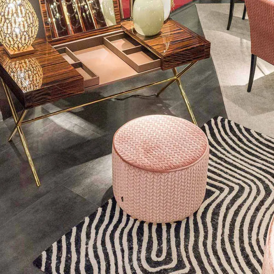 diseño de la tela pouf Belle 1 viadurini