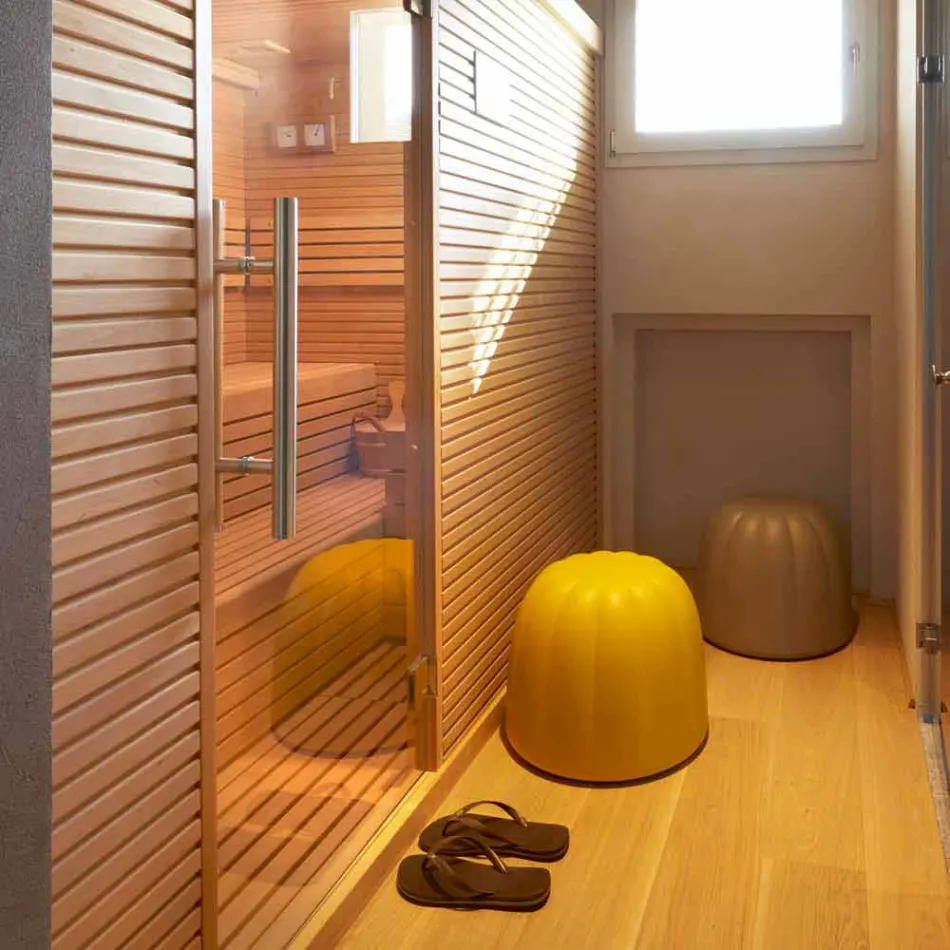 Puf color suave Slide Gelee en poliuretano hecho en Italia viadurini