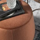 Puf de salón redondo suave en terciopelo de colores 3 tamaños - Evelyne viadurini