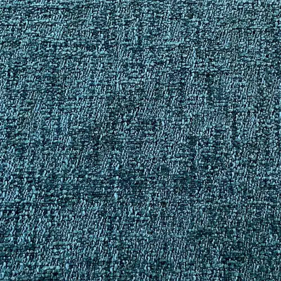 Puf otomano redondo para salón en chenilla de colores 3 tamaños - Evelyne viadurini