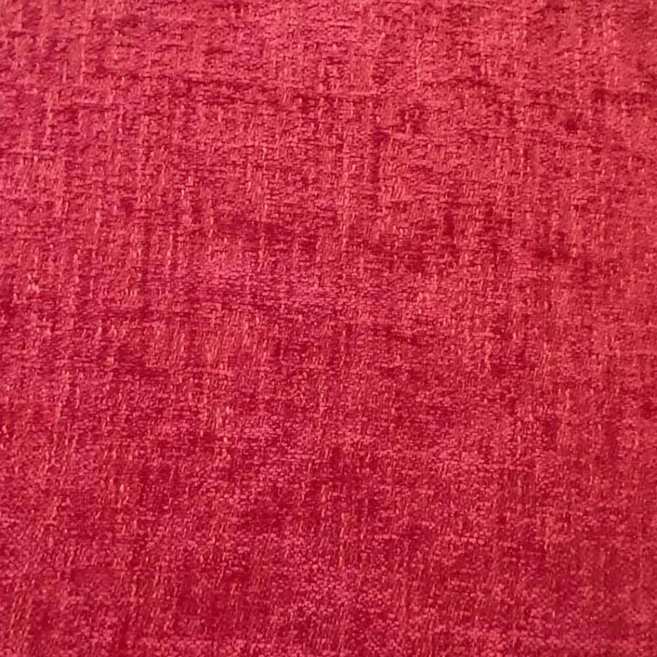 Puf otomano redondo para salón en chenilla de colores 3 tamaños - Evelyne viadurini