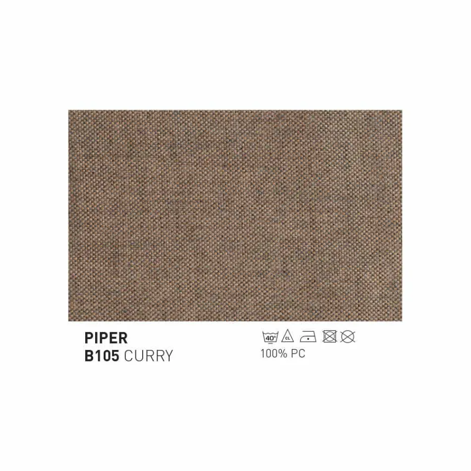 Puf / reposapiés exterior de verano Varaschin en tela y acero viadurini