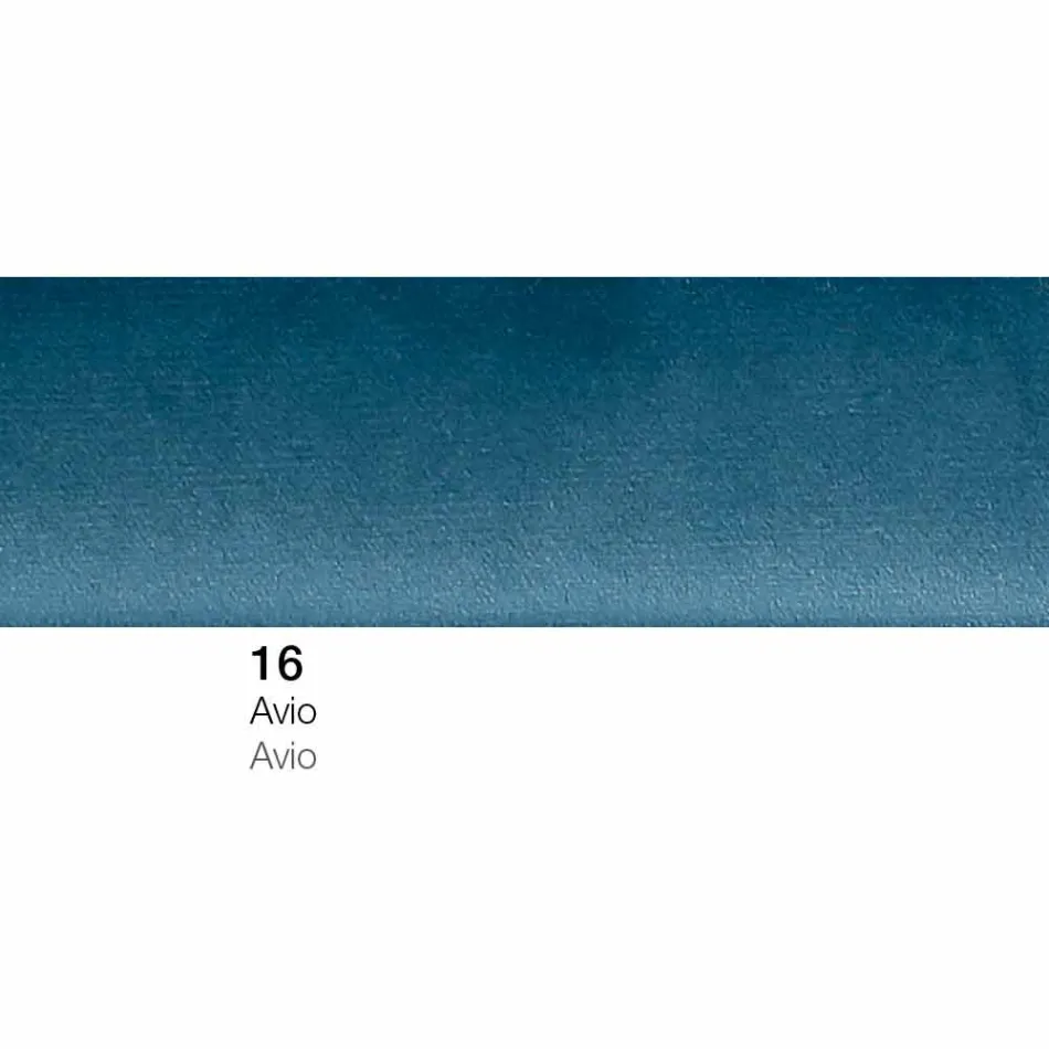 Puf con reposapiés redondo tapizado en tela Made in Italy - Gigno viadurini