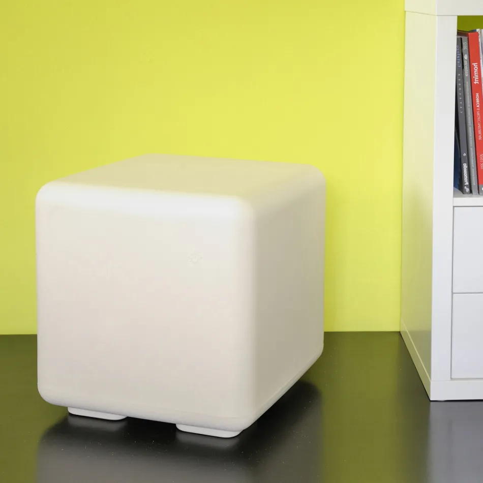 Puf Garden Mesita en Polietileno Coloreado Made in Italy - Colores viadurini