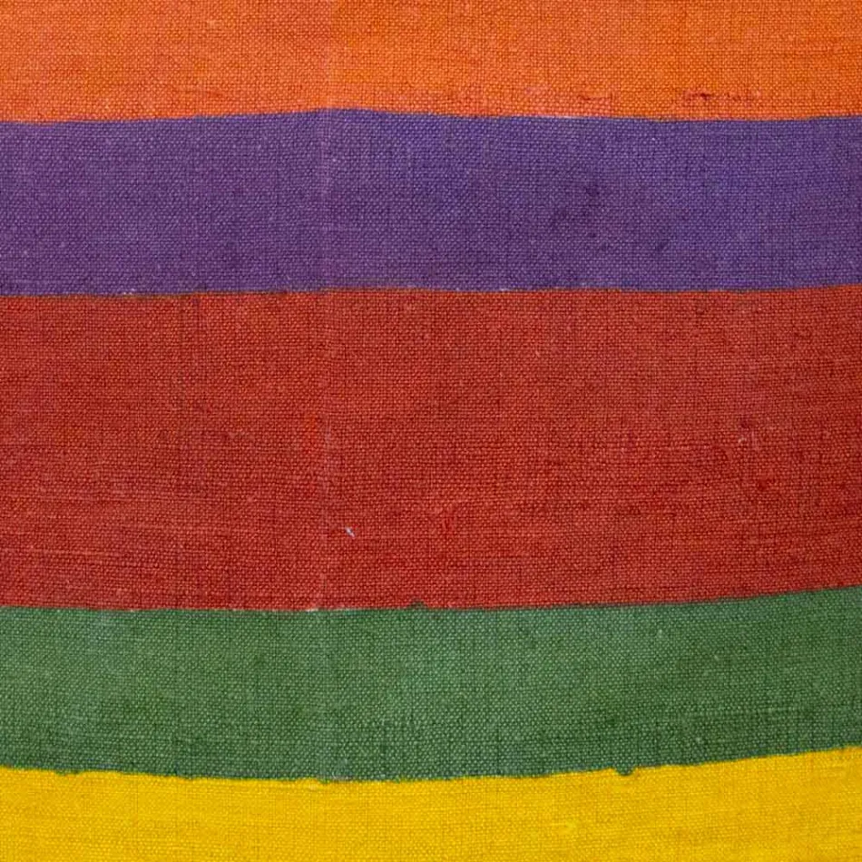 Precioso delantal hecho a mano de cáñamo pintado a mano Hecho en Italia - Marcas viadurini