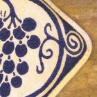 Agarraderas de arte italiano en lino puro con estampado a mano de una sola pieza - Marcas viadurini