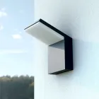 Aplique LED para Exterior de 18W en Aluminio Blanco o Negro - Nerea viadurini
