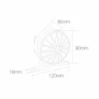 Foco Led Exterior 5W Acabado Gris Aluminio - Dayane viadurini