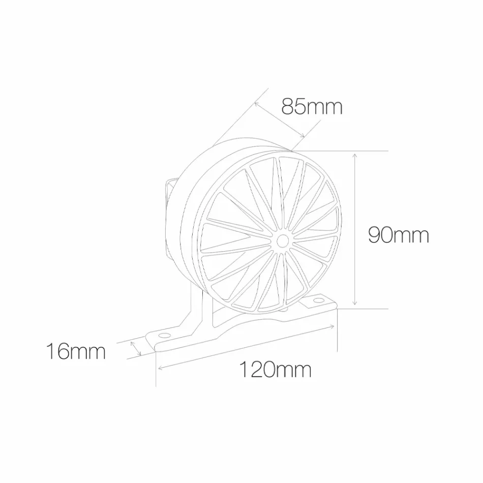 Foco Led Exterior 5W Acabado Gris Aluminio - Dayane viadurini
