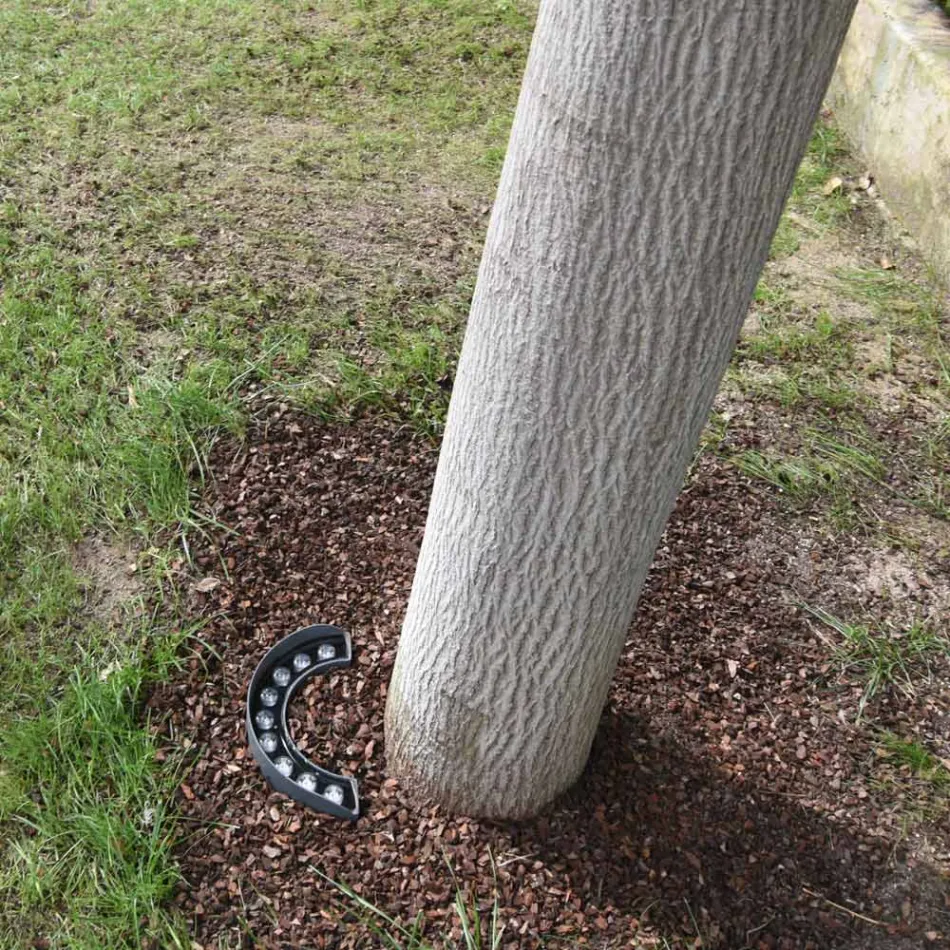 Foco Proyector LED para Exterior de 9W en Aluminio Acabado Negro Mate - Tudor viadurini