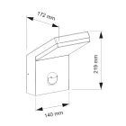 Proyector LED de aluminio para exteriores con sensor de movimiento - Nerea viadurini