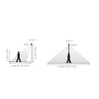 Proyector LED de aluminio para exteriores con sensor de movimiento - Nerea viadurini