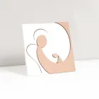 Cuadro pequeño que representa el Ángel de la Madre grabado con láser Made in Italy - Augustina viadurini