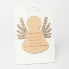 Cuadro pequeño que representa un angelito con mazorcas de maíz Made in Italy - Greta viadurini