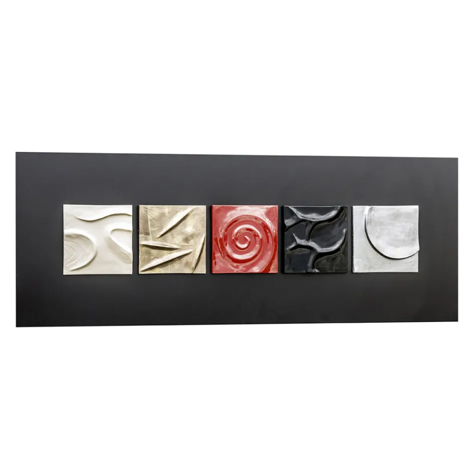 Cuadro abstracto de diseño pintado a mano Moma de Viadurini Decor viadurini