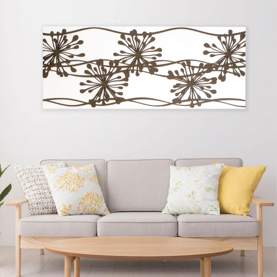 Cuadro con Anémonas Hecho con Láser Made in Italy - Tomoko viadurini