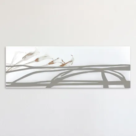 Pintura con formas abstractas hechas con láser Made in Italy - Grace viadurini