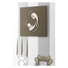 Imagen de la Virgen con el Niño grabada con láser Made in Italy - Bashira viadurini