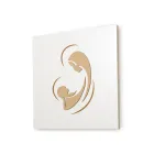 Imagen de la Virgen con el Niño grabada con láser Made in Italy - Bashira viadurini