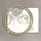 Cuadro de madera con impresión de mujer con niño Made in Italy - Taiwán viadurini