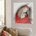 Cuadro moderno dei diseño Madonna pintado a mano de Viadurini Decor.
