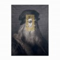 Marco moderno en lienzo impreso con decoración de pan de oro Made in Italy - Vinci