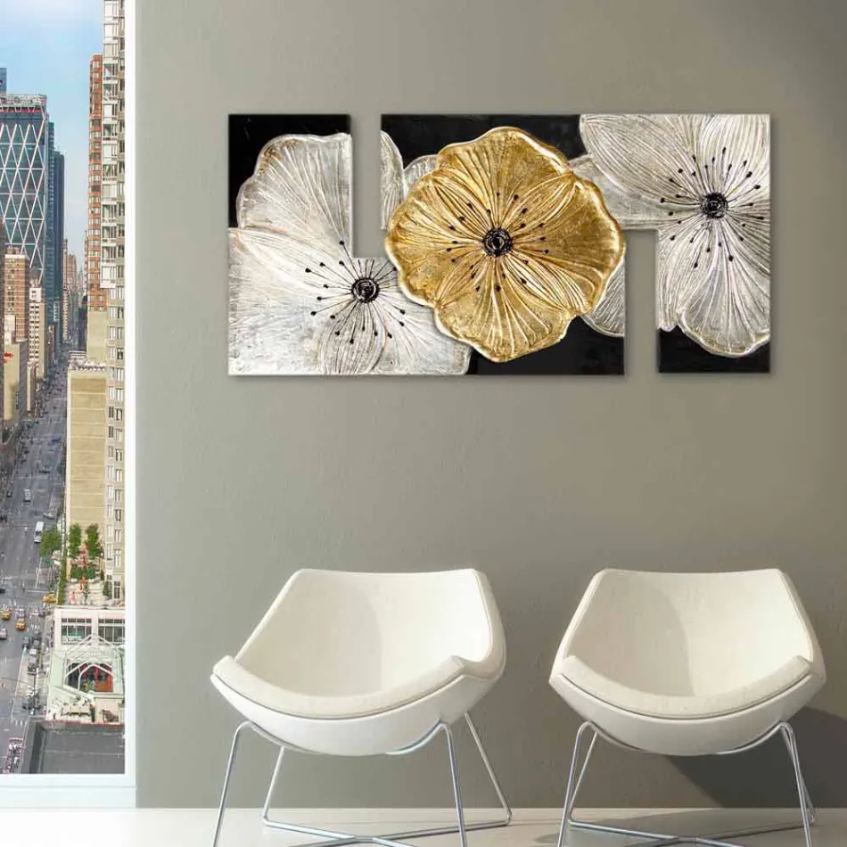 Marco Petunia Pequeño Oro Pintdecor viadurini