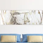 Cuadro Rectangular Hecho con Láser con Diosa y Niño Made in Italy - Nagi viadurini