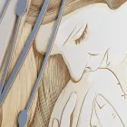 Cuadro Rectangular Hecho con Láser con Diosa y Niño Made in Italy - Nagi viadurini