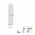 radiador radiador de diseño hidráulico del ladrillo de Lego por Scirocco H viadurini