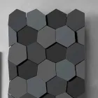 Radiador de diseño moderno en acero Diseño vertical 834 Watt - Miel viadurini