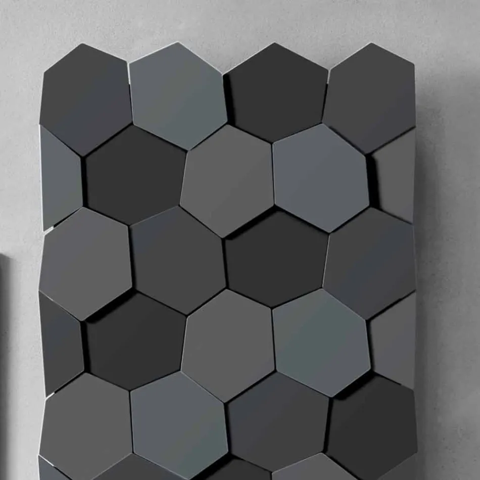 Radiador de diseño moderno en acero Diseño vertical 834 Watt - Miel viadurini