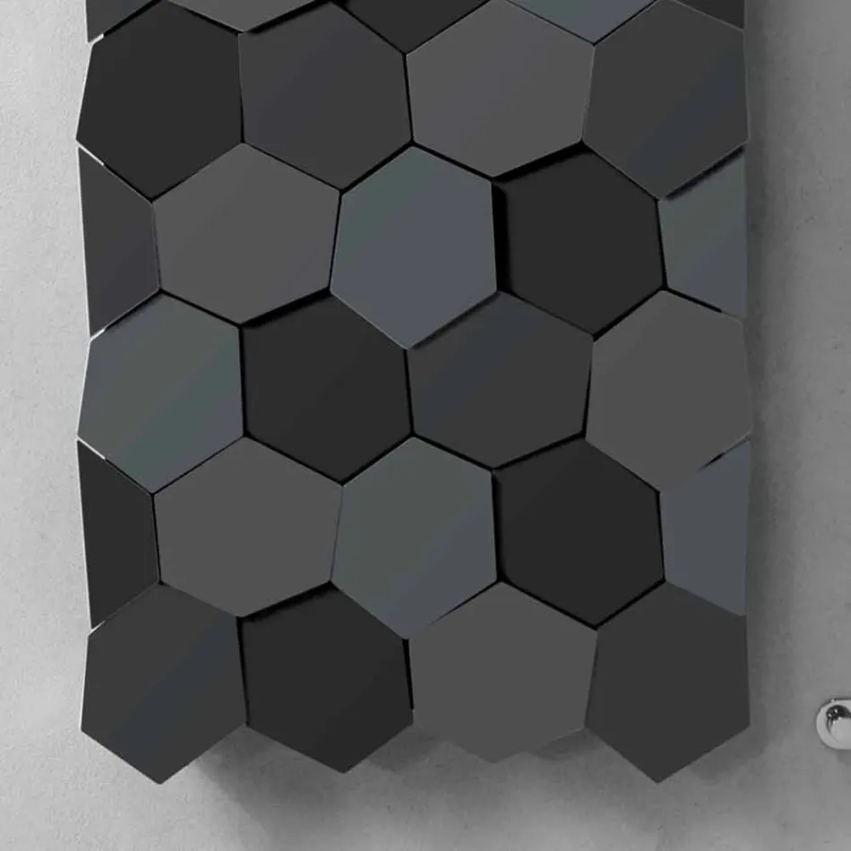 Radiador de diseño moderno en acero Diseño vertical 834 Watt - Miel viadurini