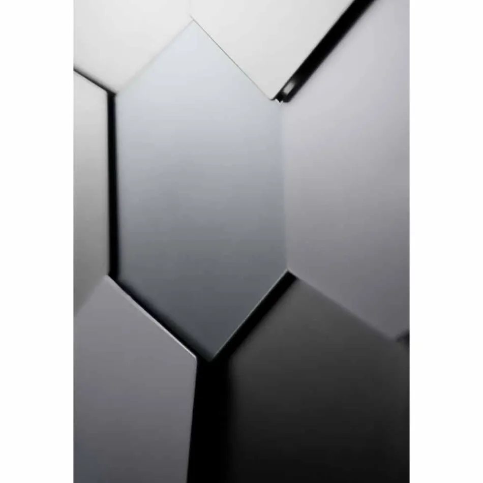 Radiador de diseño moderno en acero Diseño vertical 834 Watt - Miel viadurini