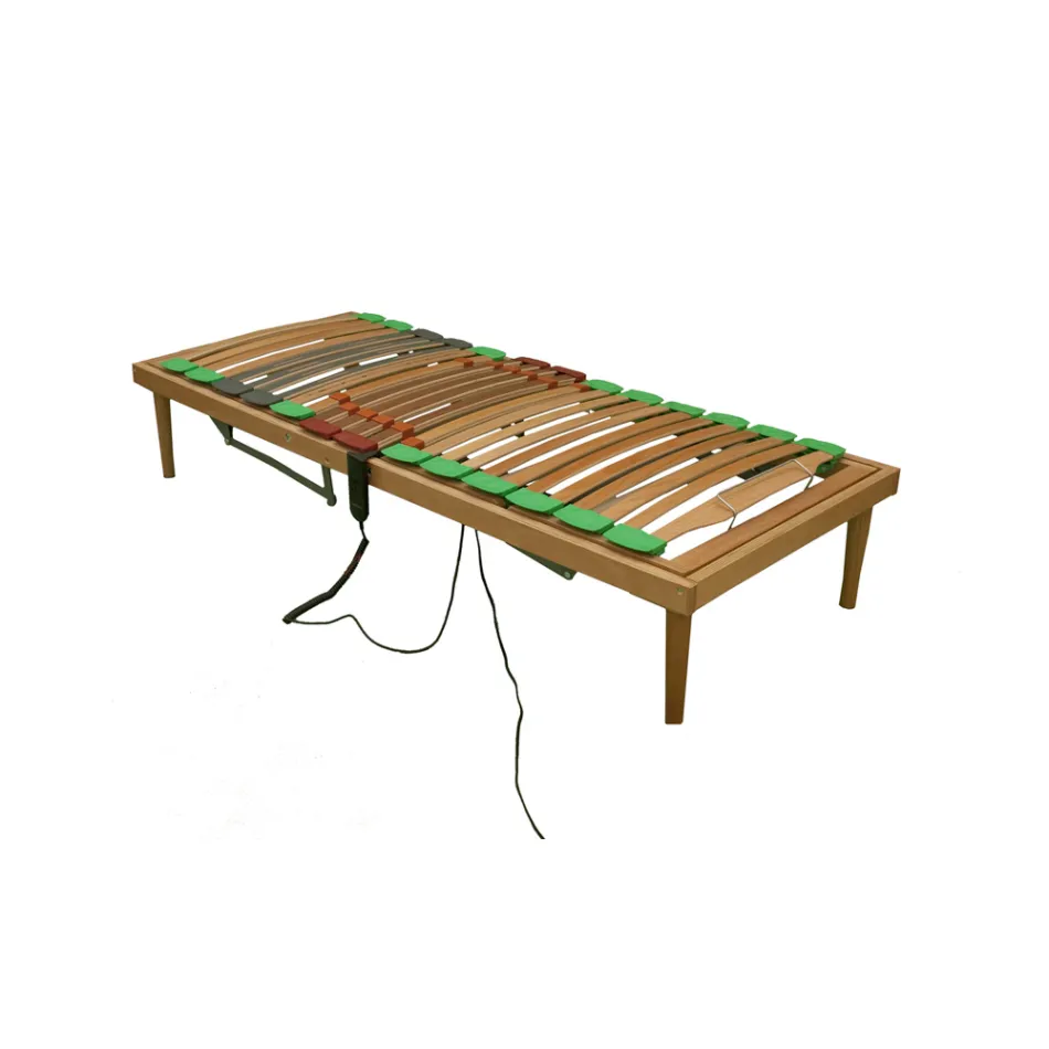 Somier motorizado Bio Energy Plus ATP reclinable doble de madera - Energy viadurini