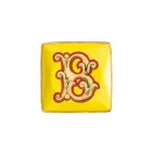 Cuencos de porcelana cuadrados planos con diseño del alfabeto de Rosenthal Versace, 6 unidades - Alfabeto viadurini